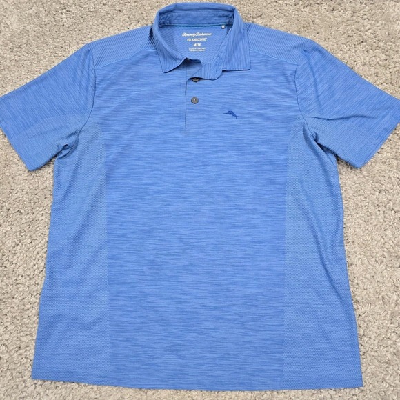 Tommy Bahama Shirt Mens Medium Blue *Lot of 2* Island Zone Pullover Short Sleeve - Picture 2 of 13